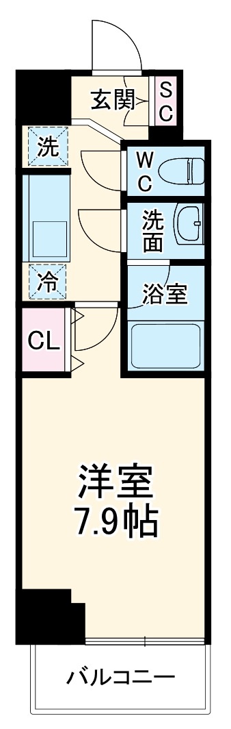 ケリア川口の間取り