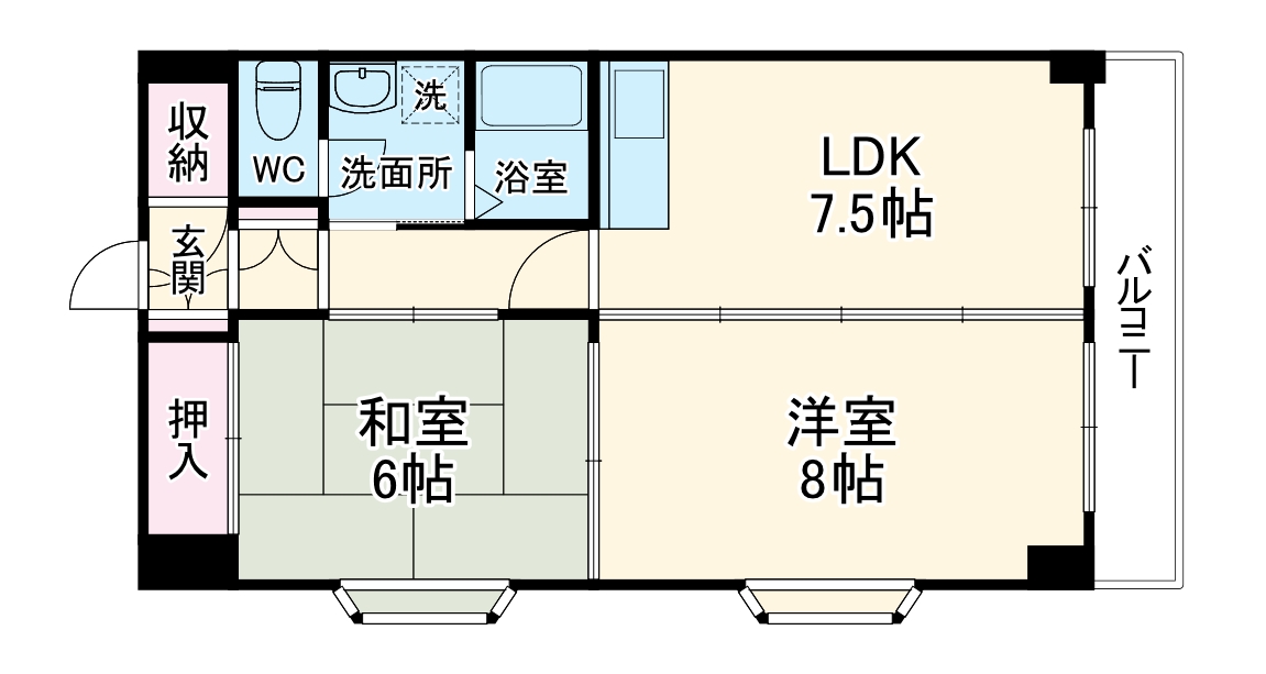 メゾンいわいの間取り