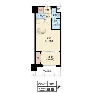 スプランディッド弁天町の間取り