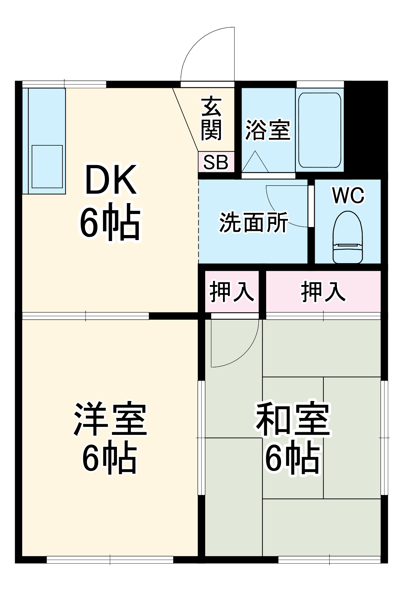 コーポ菫平の間取り