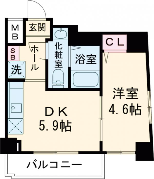 アンベリール亀有の間取り