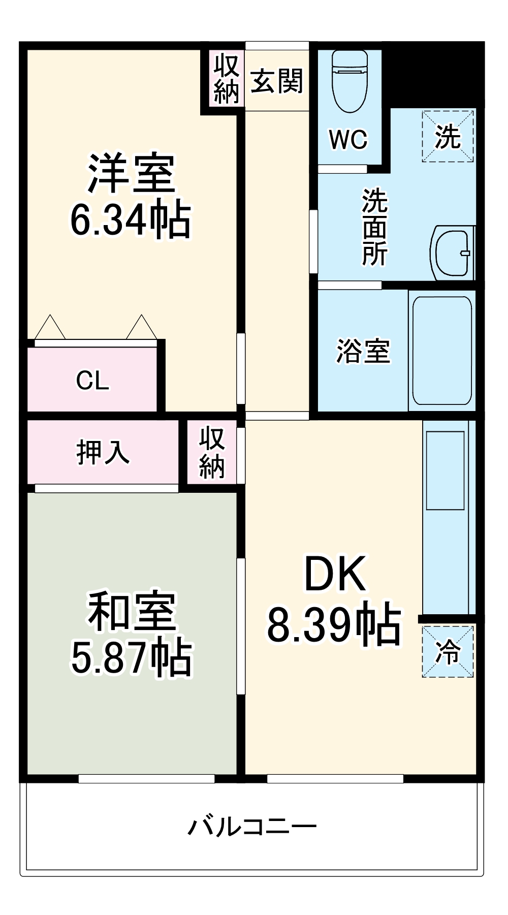 ルミエール香川の間取り