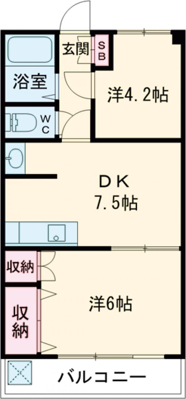 マロンクレールの間取り
