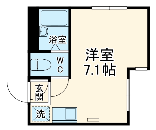 フロンティアアパートメント菊名Ⅴの間取り