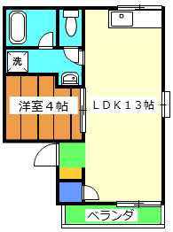 アセスメントハイツの間取り