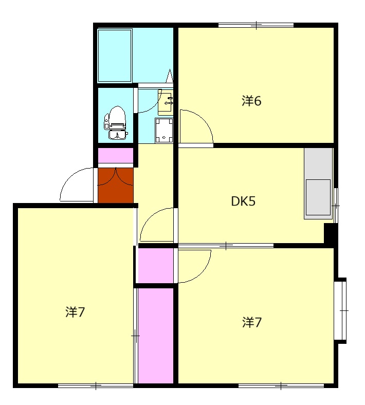 グランメールⅡの間取り