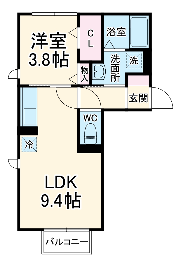 セジュールウィット大池の間取り