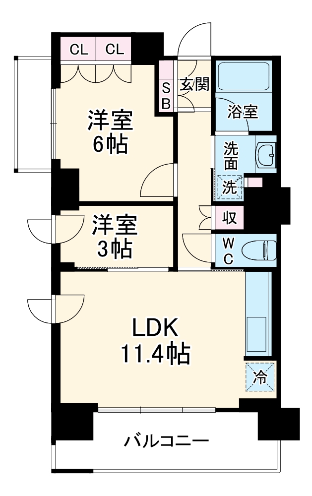 パークアクシス西船橋本郷町の間取り