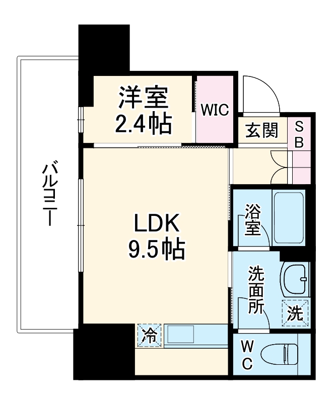 ルフォンプログレ堺筋本町タワーレジデンスの間取り