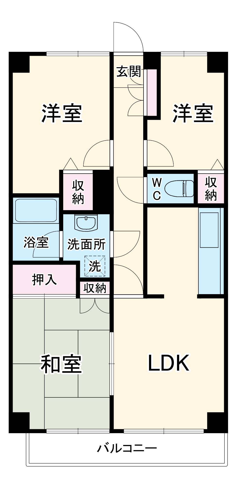 エクレール第3相模原の間取り