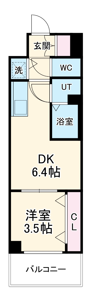 エスリードレジデンス都島デュオの間取り