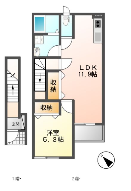 アメニティーハウスの間取り