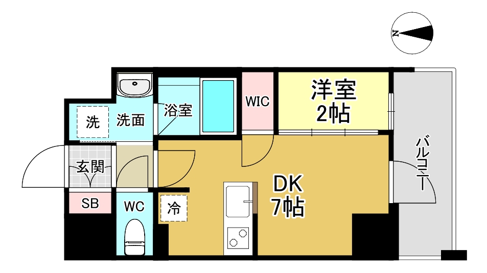 バウスフラッツ新大阪の間取り