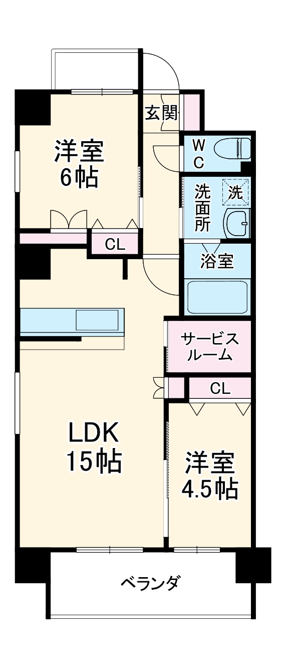 ブリエヴェール北桜塚の間取り