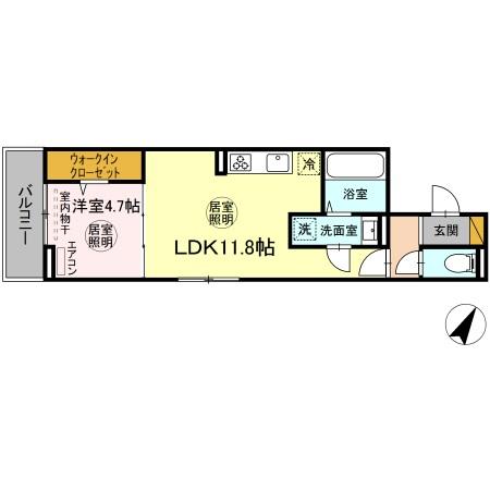 ガルデ西千葉の間取り