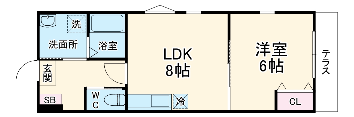 ハーミットクラブハウストゥギャザーKCK妙蓮寺の間取り