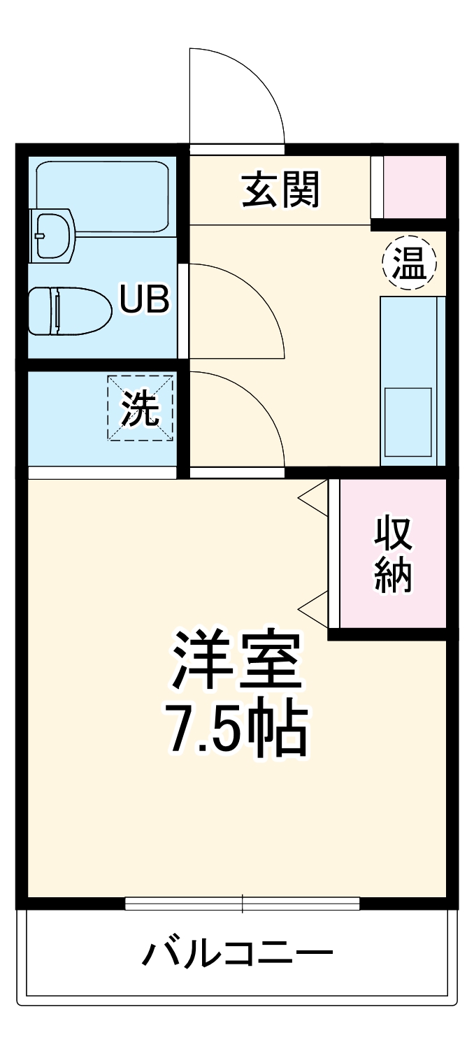 ハイツKAKIHATAの間取り