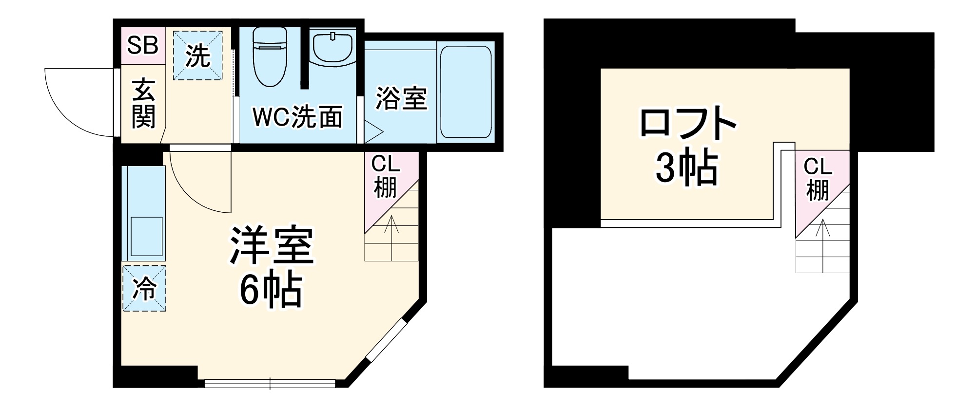 ハーミットクラブハウスAlesia子安の間取り