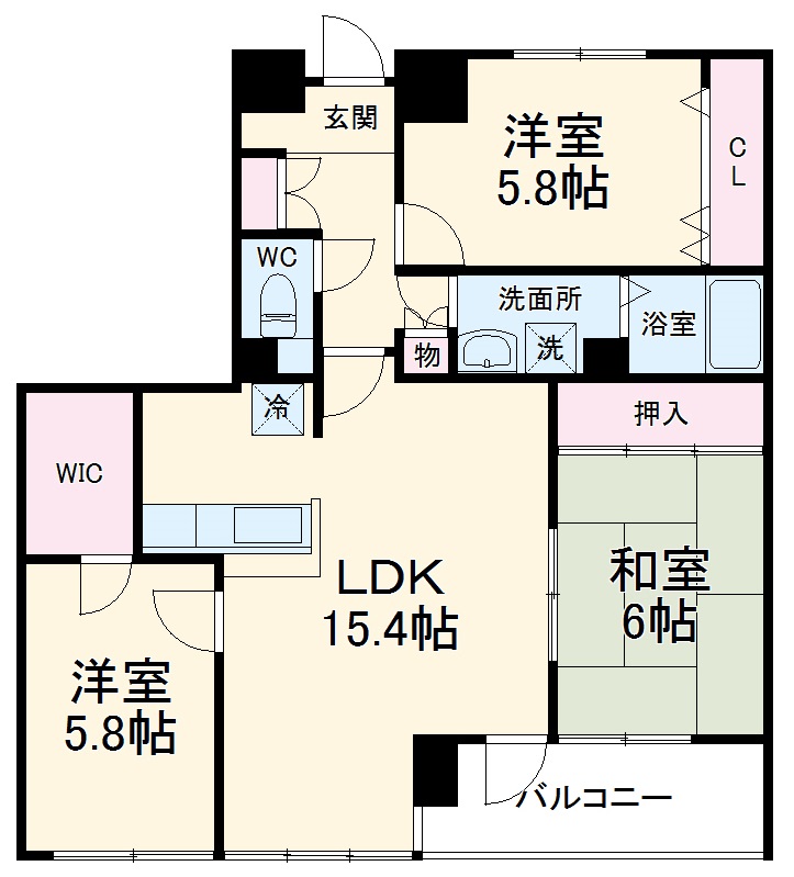 ソレイユ華の間取り