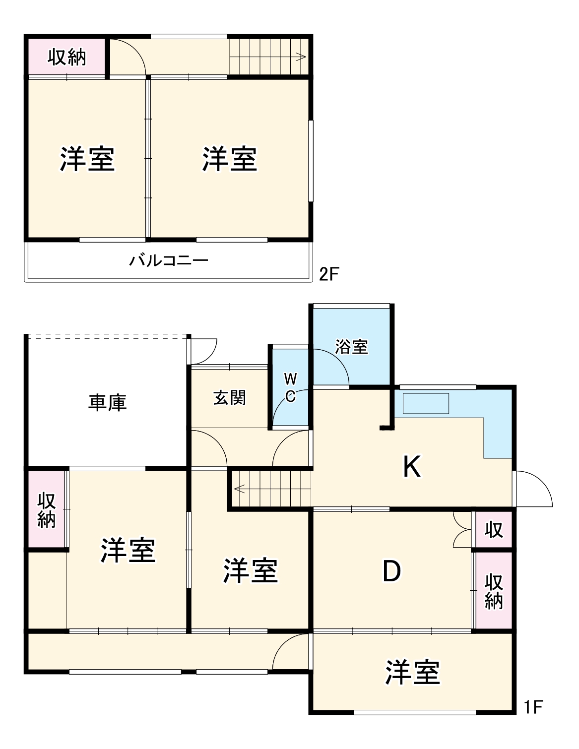 福富戸建ての間取り