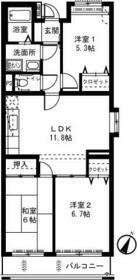 ライネスハイムⅡの間取り