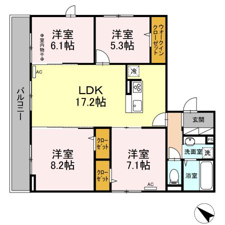 コンフォール町田中町の間取り