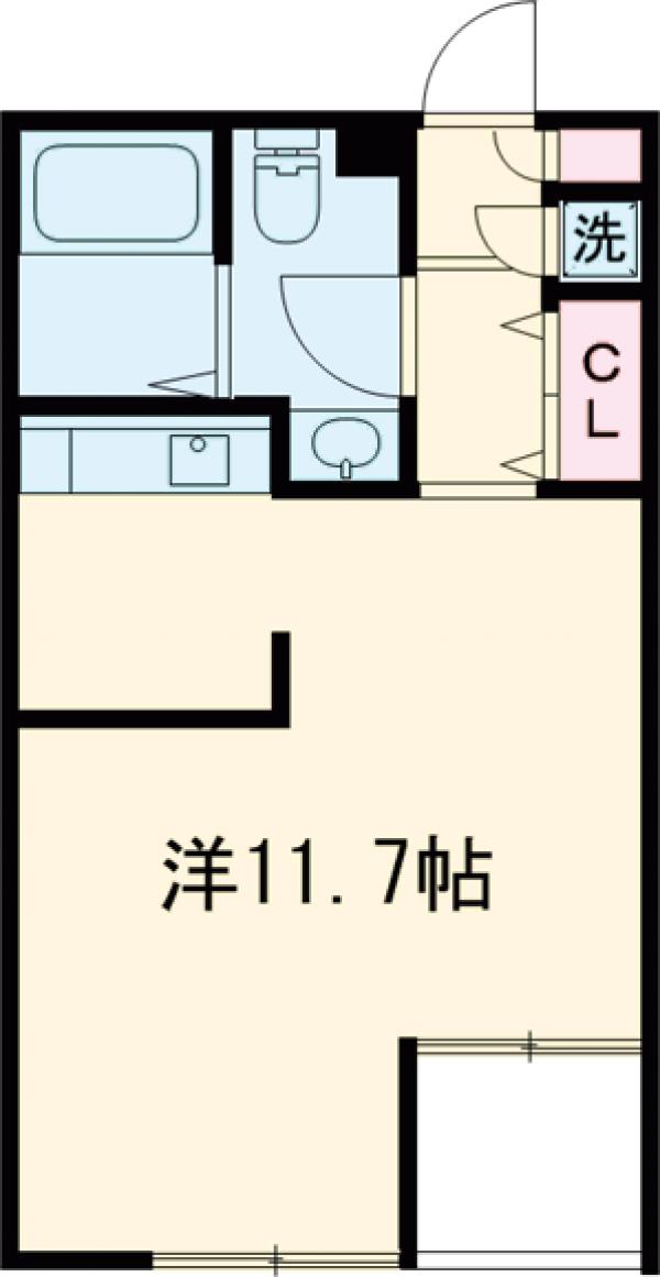 緑が丘の完工年月(1999年3月)築の賃貸マンションの間取り