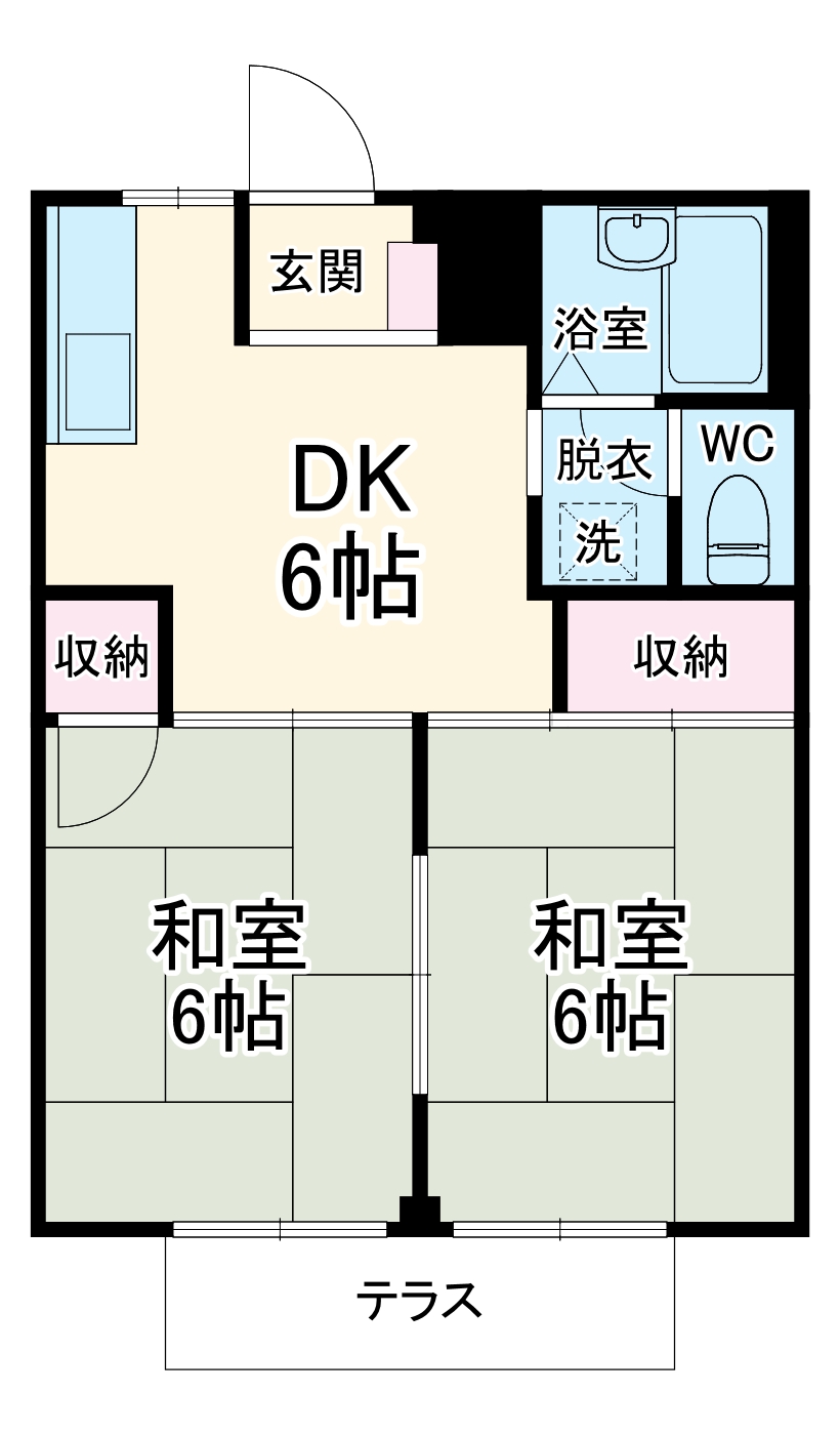 コーポサンライズの間取り