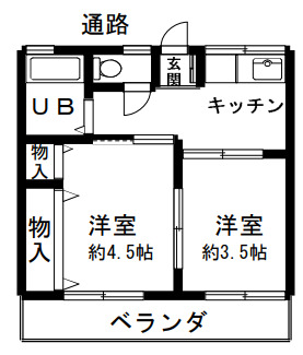 シティハイムKⅡの間取り