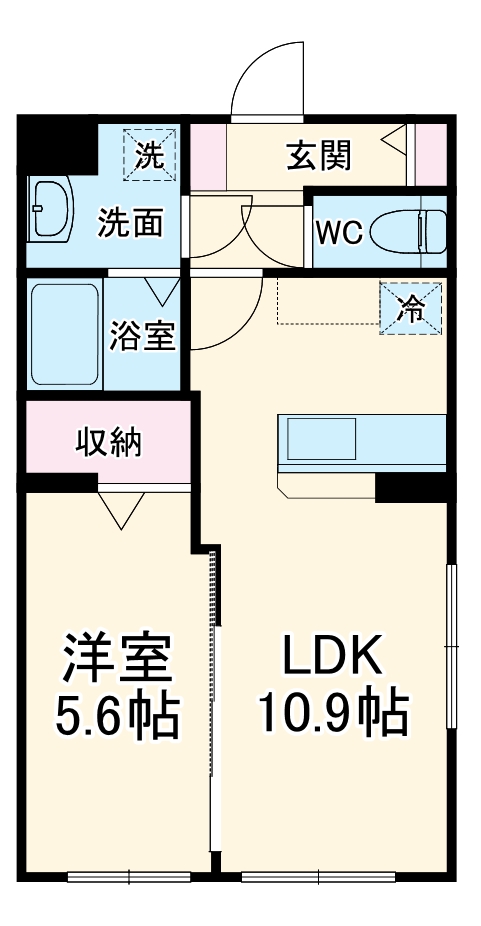 ベレッツァ神田町Ⅰの間取り