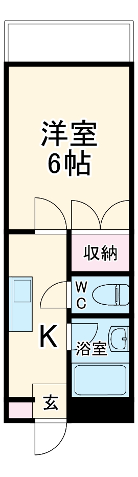 ハイツ成川の間取り