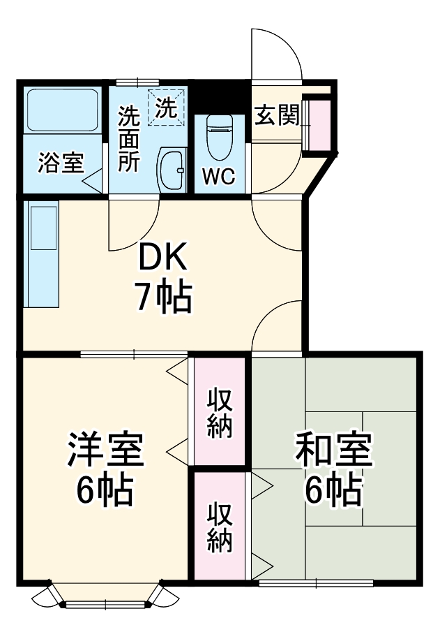 メゾン松本E棟の間取り
