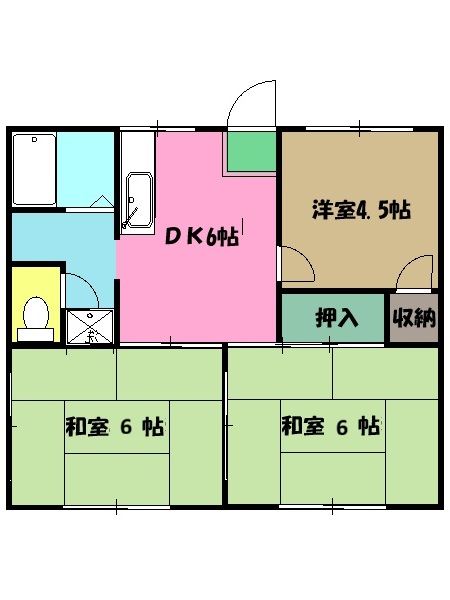 コーポ園Ａの間取り