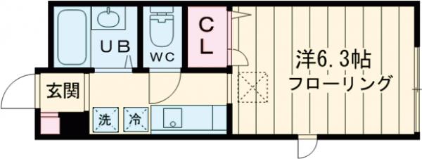ステュディオ洗足の間取り