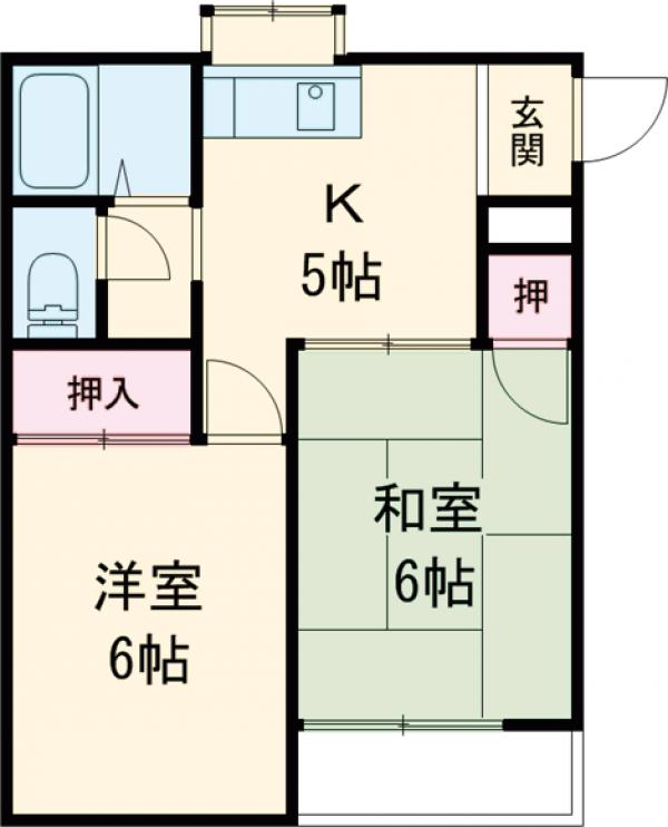 平川グリーンハイツの間取り