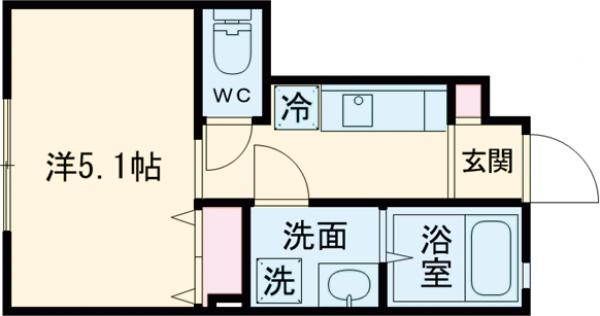 MELDIA小台Ⅱの間取り