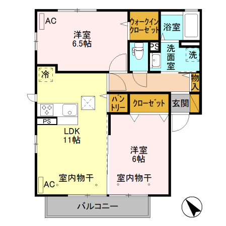ジヴェルニー 003の間取り