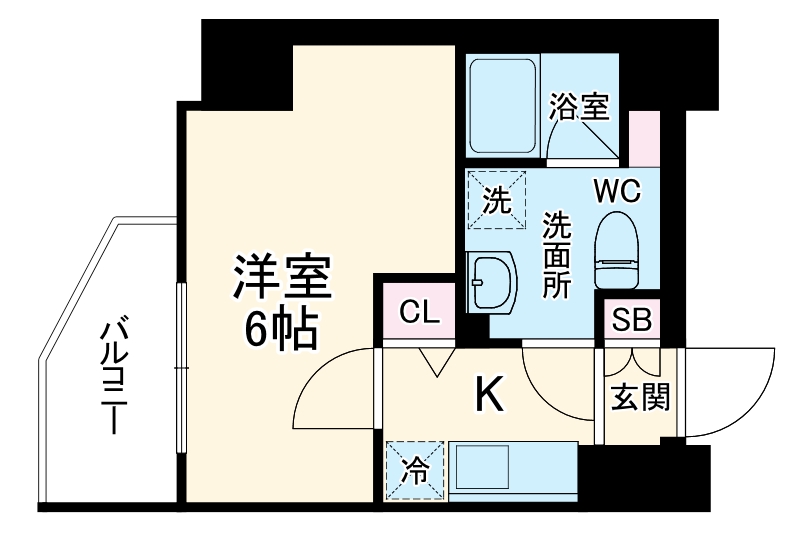ラフィスタ横浜井土ヶ谷の間取り