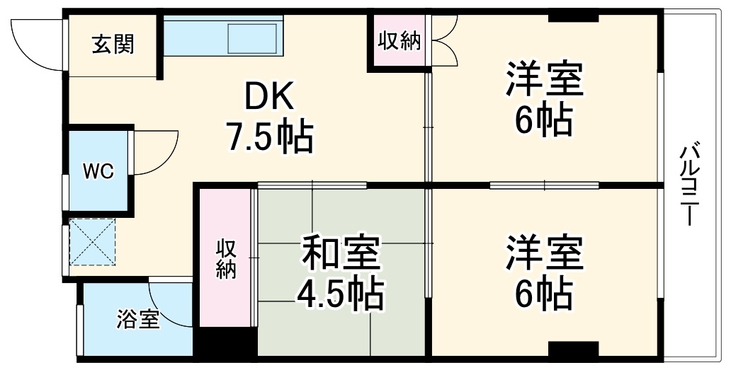 ソワンポルテの間取り