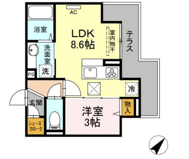 ピュアハイム大倉山の間取り