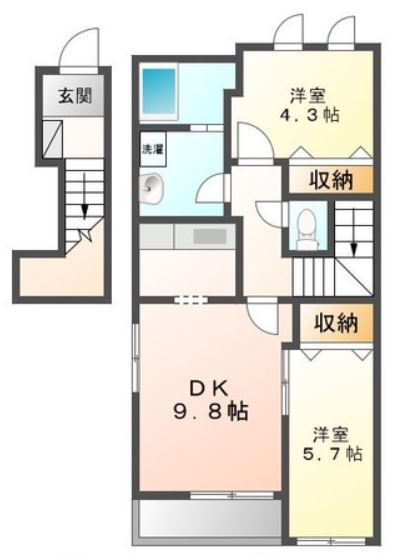 シャンティ 花水木の間取り