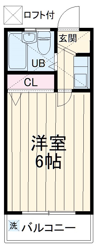 ローズアパートQ69の間取り