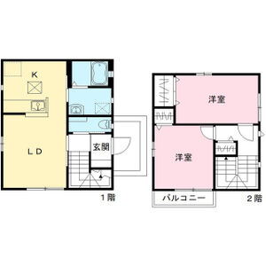 パナリヴィエールCの間取り