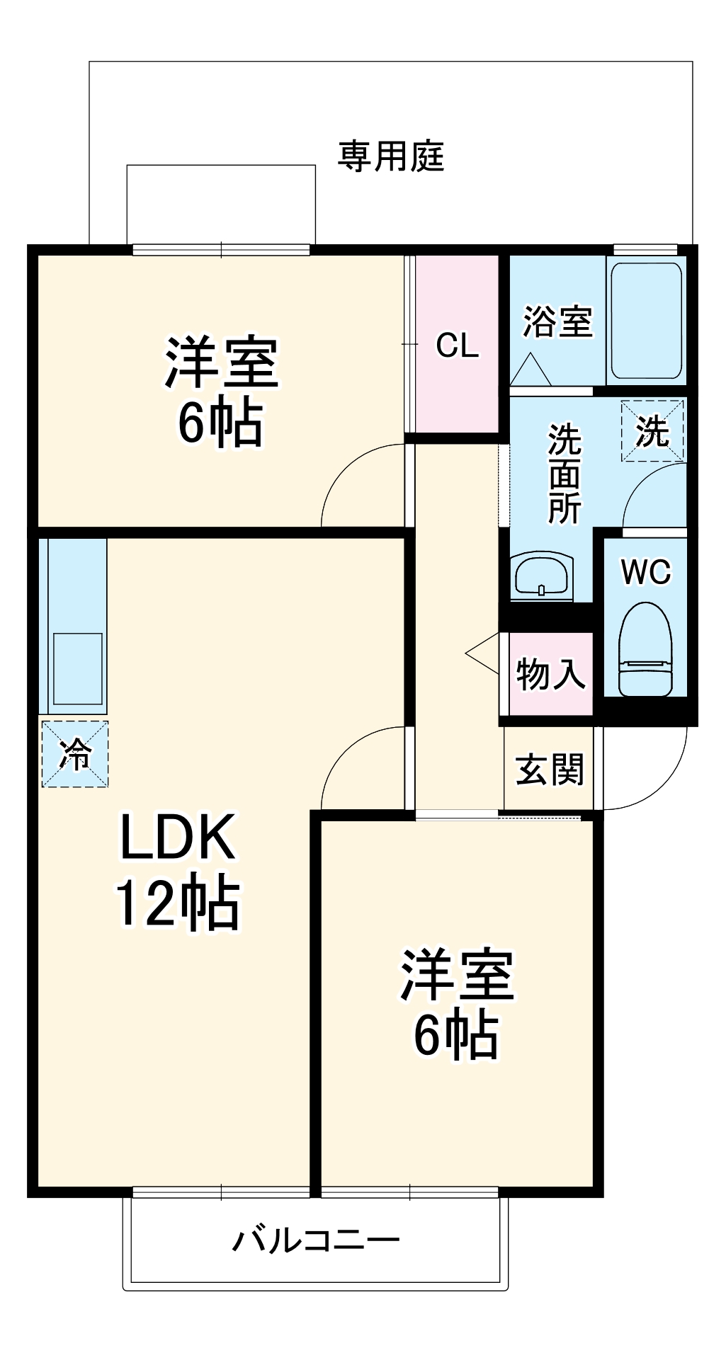 ロイヤルKⅡの間取り