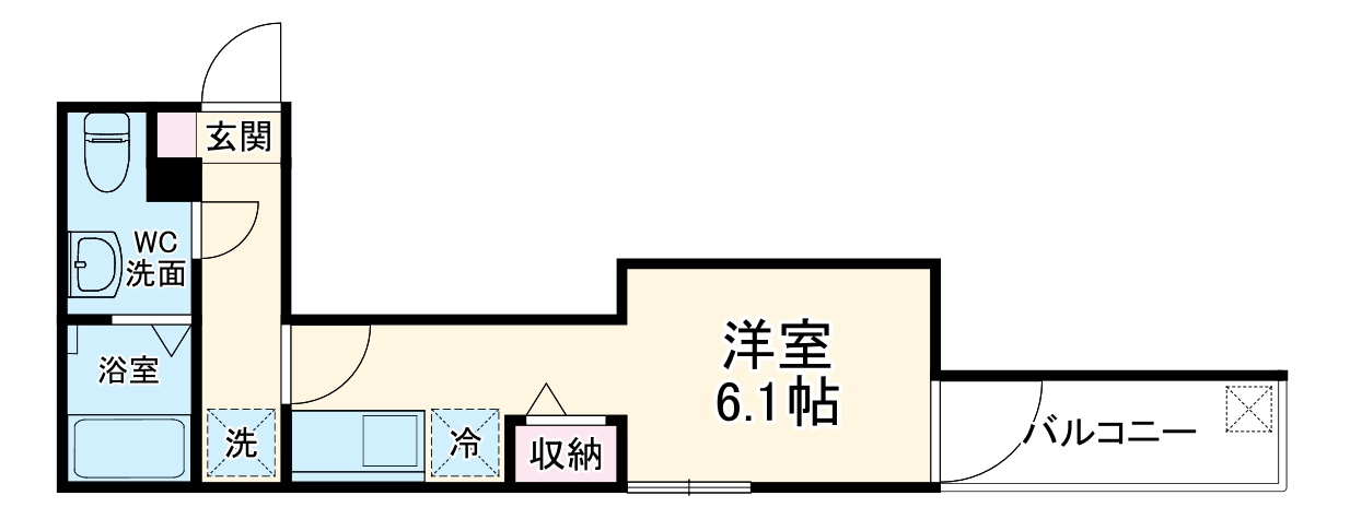 ベイルーム西横濱Ⅰの間取り