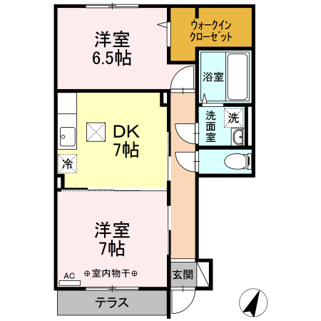 ルミエールAの間取り
