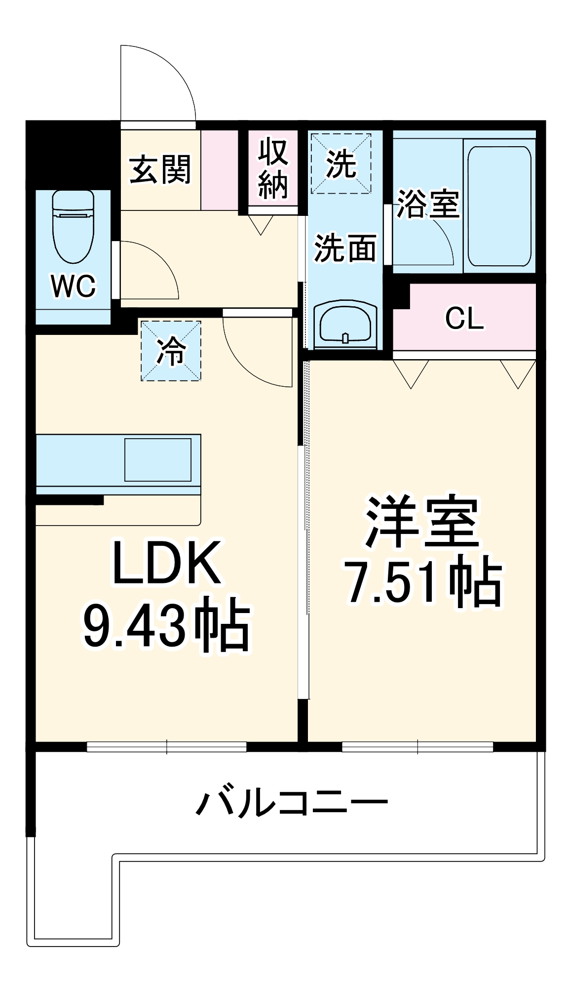 グランドール青葉の間取り