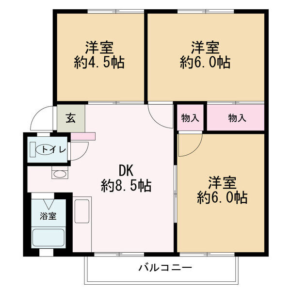 コルティオ1の間取り