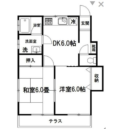 コーポ石田の間取り