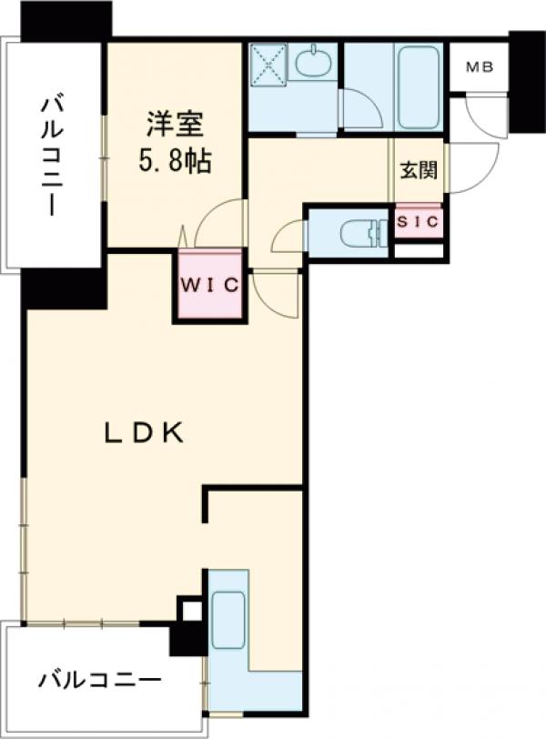 アメックス大濠タワーの間取り